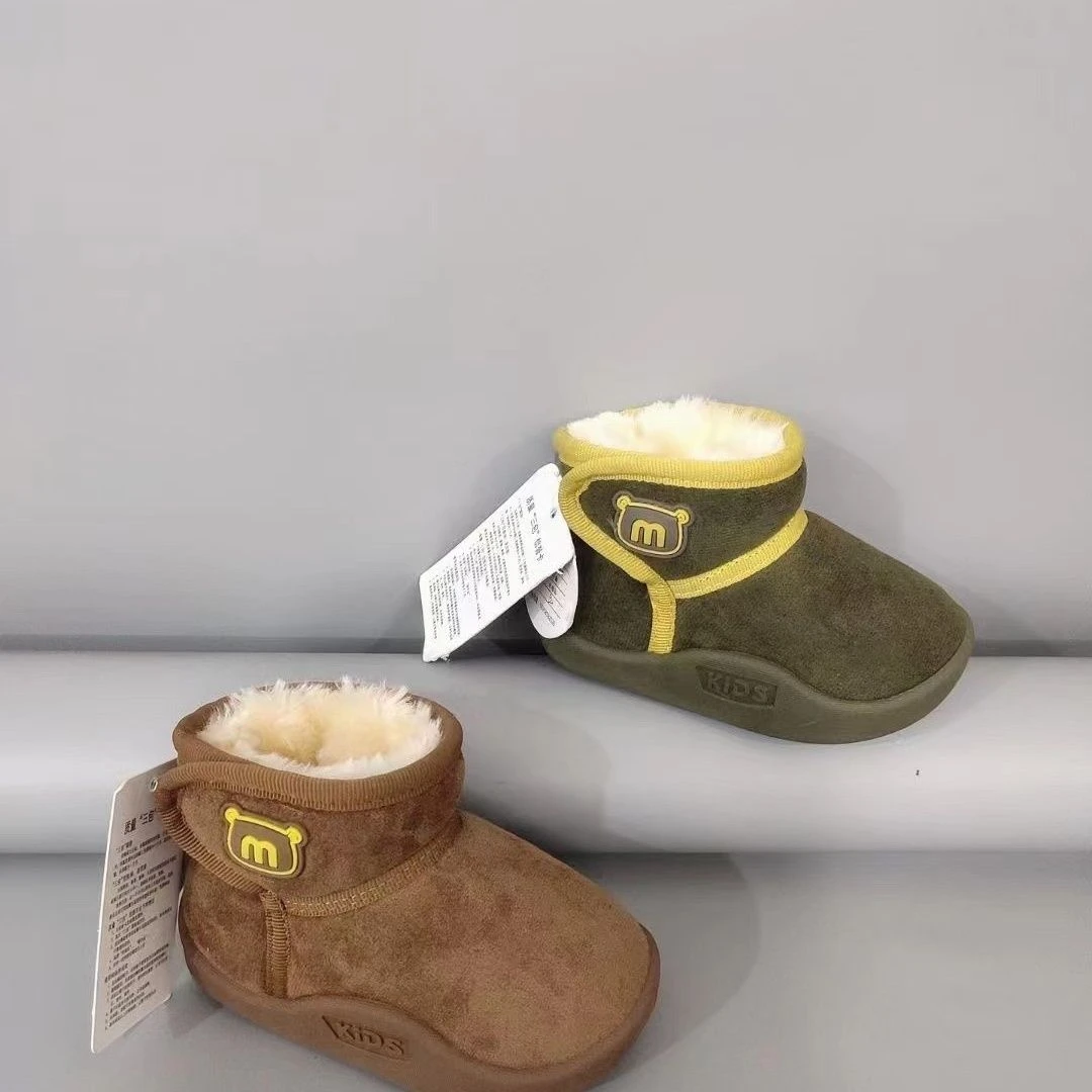 儿童雪地靴男女童加绒加厚冬季新款 超厚雪地靴