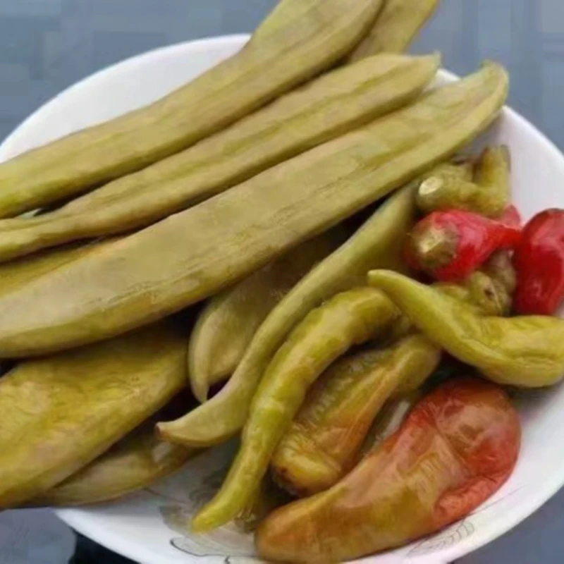 安徽农家新鲜刀豆腌制泡刀豆辣椒