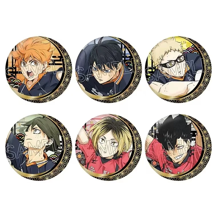 【排球少年】剪纸风烫金和纸吧唧 徽章盲袋盲抽正版日向翔阳影山