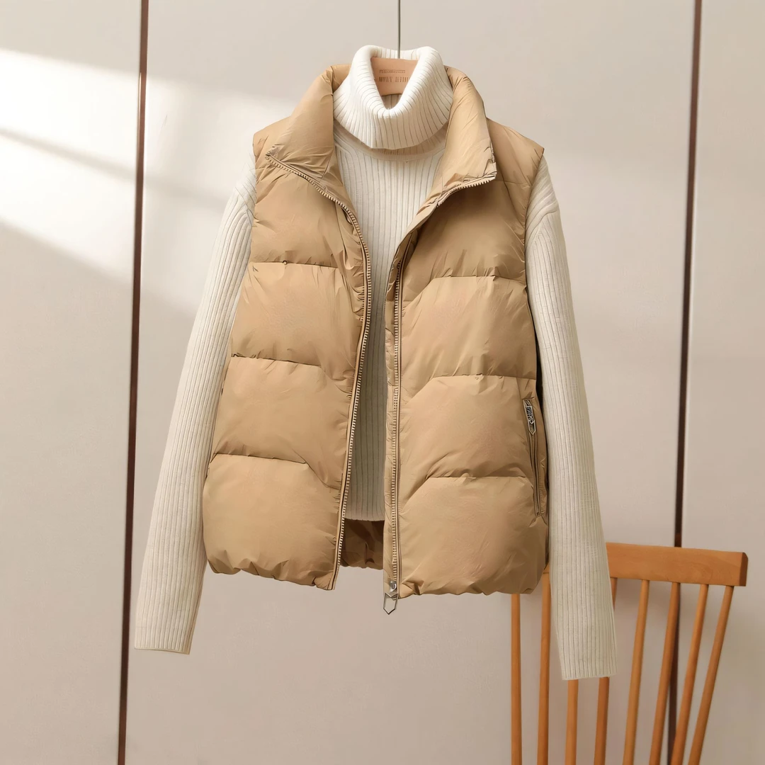 新品秋冬马甲女短款显瘦修身时尚羽绒外穿马夹女士女款立领休闲