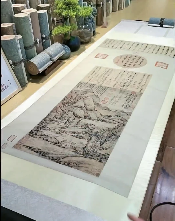 宋元手卷册本立轴 学习素材国画 复仿立轴 直播间展示实物为准