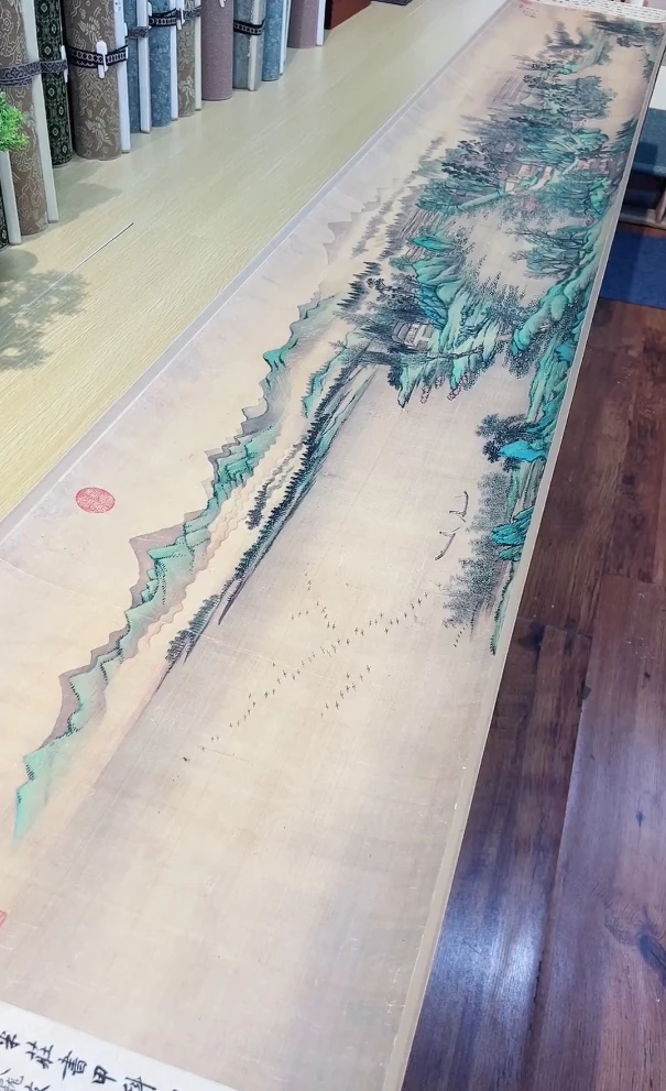 清 王翚云溪草堂图卷 山水881.77x40cm-CJ台北故宫博物院