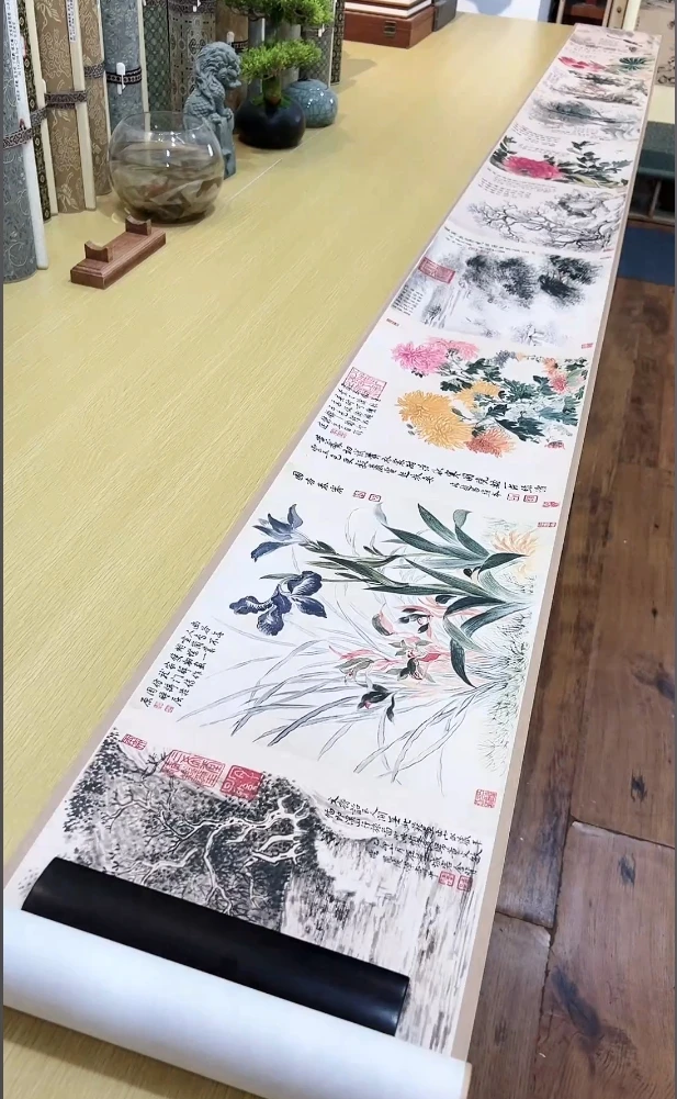 清恽寿平 山水花鸟图册10开 纸本 花鸟373.6x27.5cm-0J 北京故官