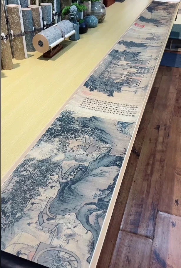 宋李唐晋文公复国图(全卷)山水人物1000.19x29.5cm-J大都会