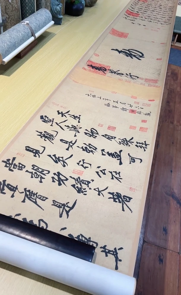 宋宋徽宗赵佶行书敕蔡行卷(全卷)纸本辽宁省博物馆473.22x38cm-CJ