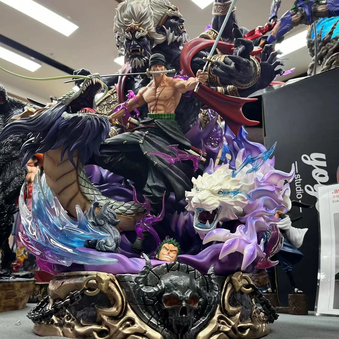 海贼王 LX索隆手办地狱之王阎魔罗罗诺亚模型