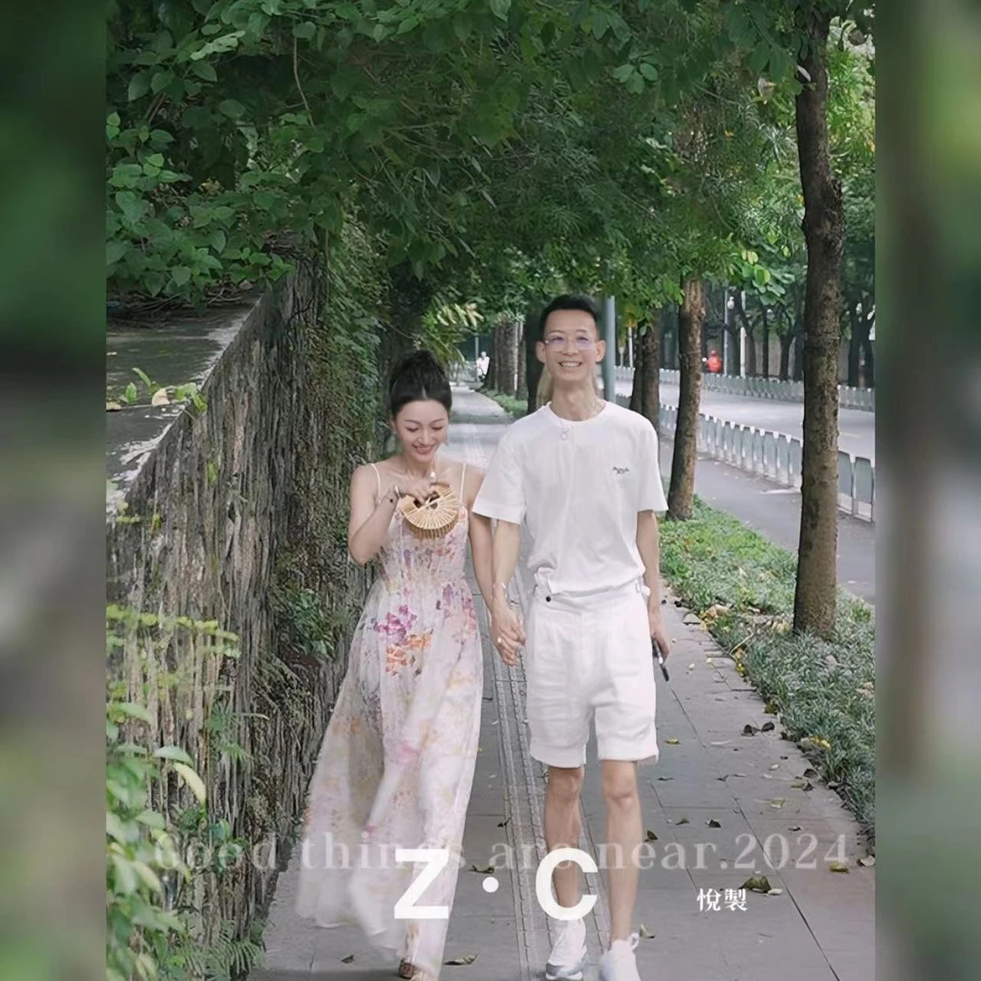 YYUE&RUBY【唐顿庄园】法式时尚碎花显瘦亚麻连衣裙法式长裙A-01642