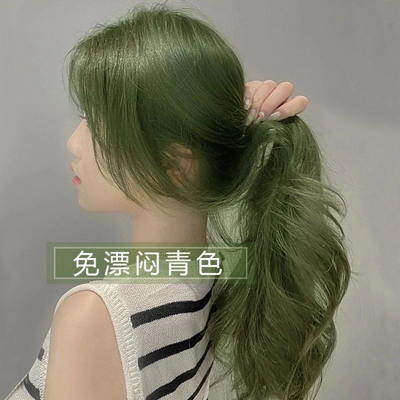 亚麻染发剂2024流行色免洗女稻香茶色染发膏自己家用染不伤发免漂