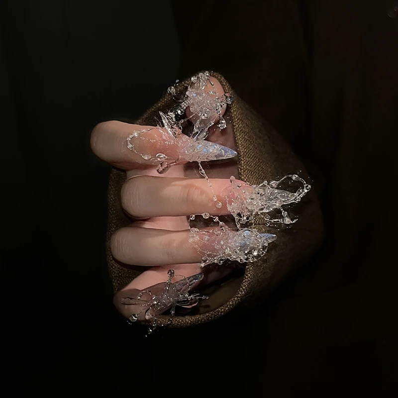 GREENBELLE【水妖】永夜星河同款高级感显白纯手工穿戴甲