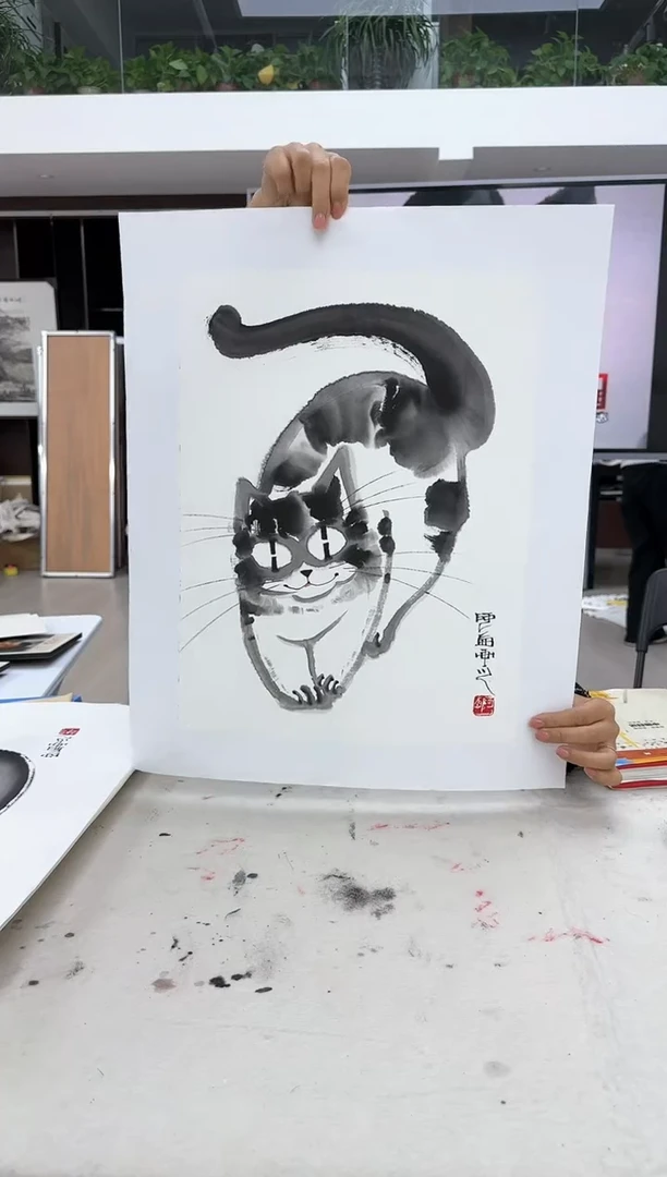 【闪购商品】绘画阿西老师国画作品（不带框）