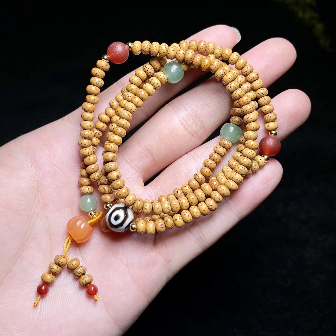 非金属木质手链 菲菲珠宝好*44460木质四圈约5mm手串