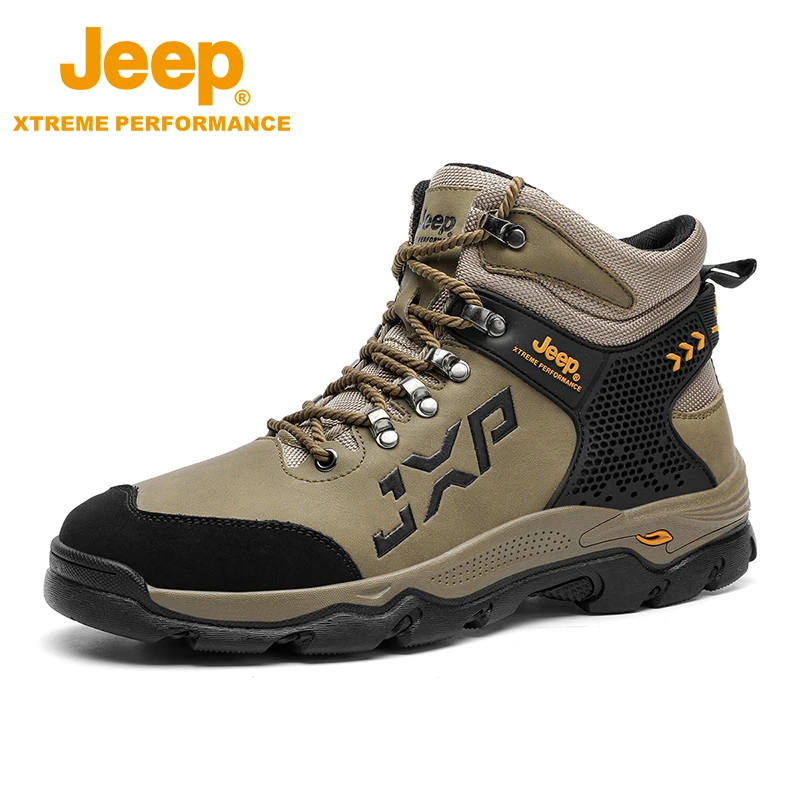 Jeep/防水防滑耐磨减震男式户外高帮登山靴P2310911076保暖休闲