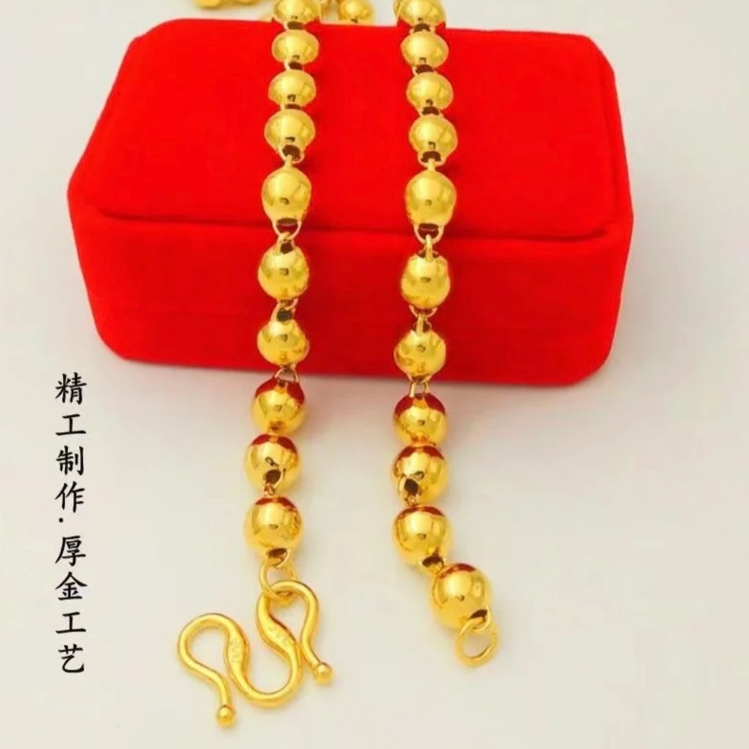 合金项链 GY珍藏版 新款精工薄壁卡10圆珠项链