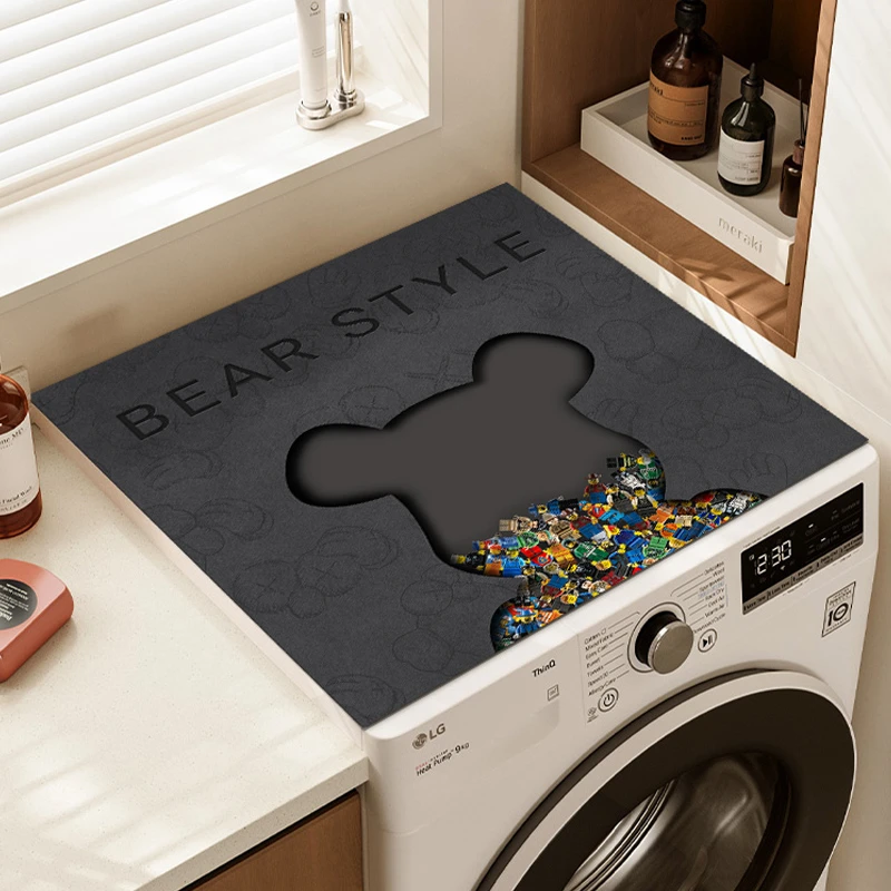 滚筒式全自动洗衣机家用皮革防尘套罩巾盖布防水冰箱微波炉盖垫子