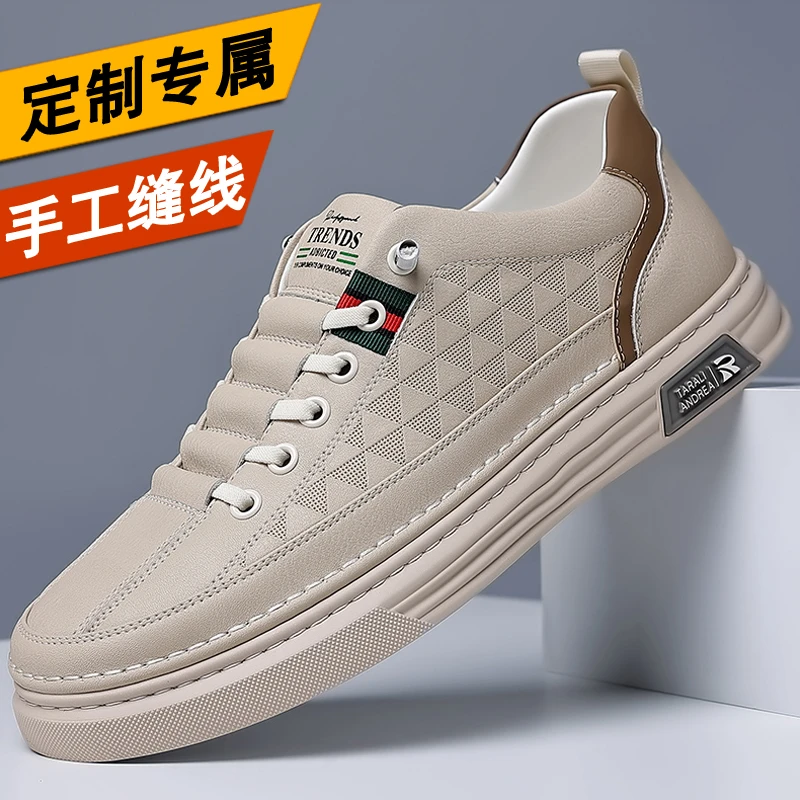 【专柜正品】开车休闲男鞋新款透气一脚蹬软底软面时尚潮鞋