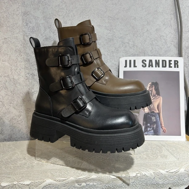 【蟹老板】秋冬时尚休闲中桶马丁靴88-103