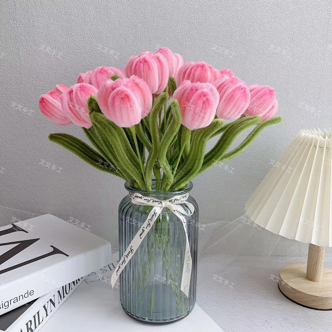 【大脸妹fufu推荐】郁金香材料包加密呦呦虎颜色可选手工扭扭棒diy