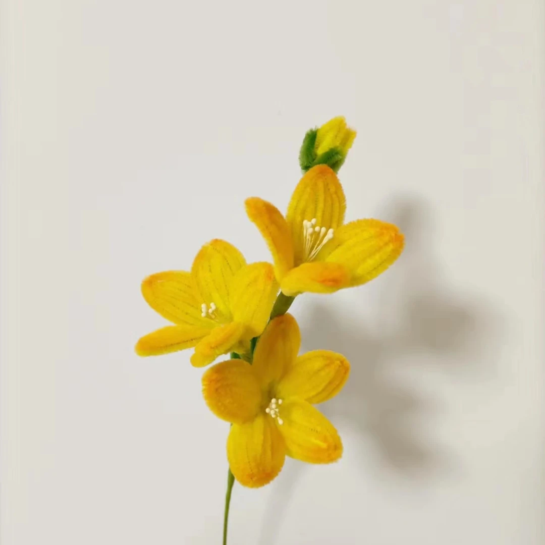 呦呦虎动手手工扭扭棒使君子花材料包扭扭花diy环保趣味颜色可选