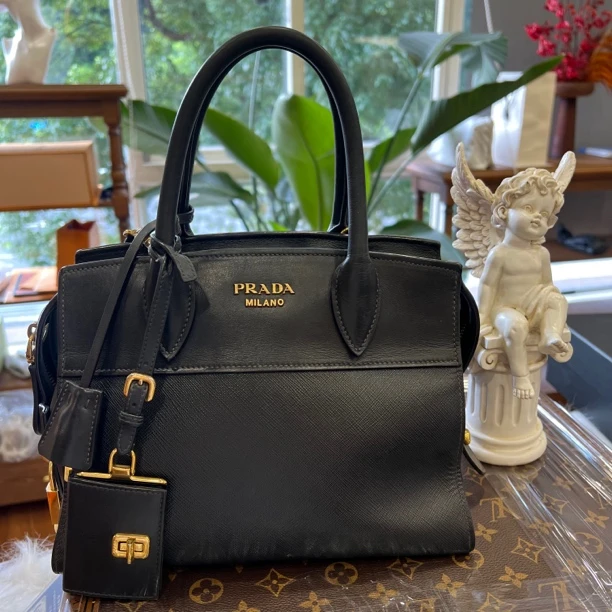 95新 Prada/普拉达 大有/Prada手提公文包黑金