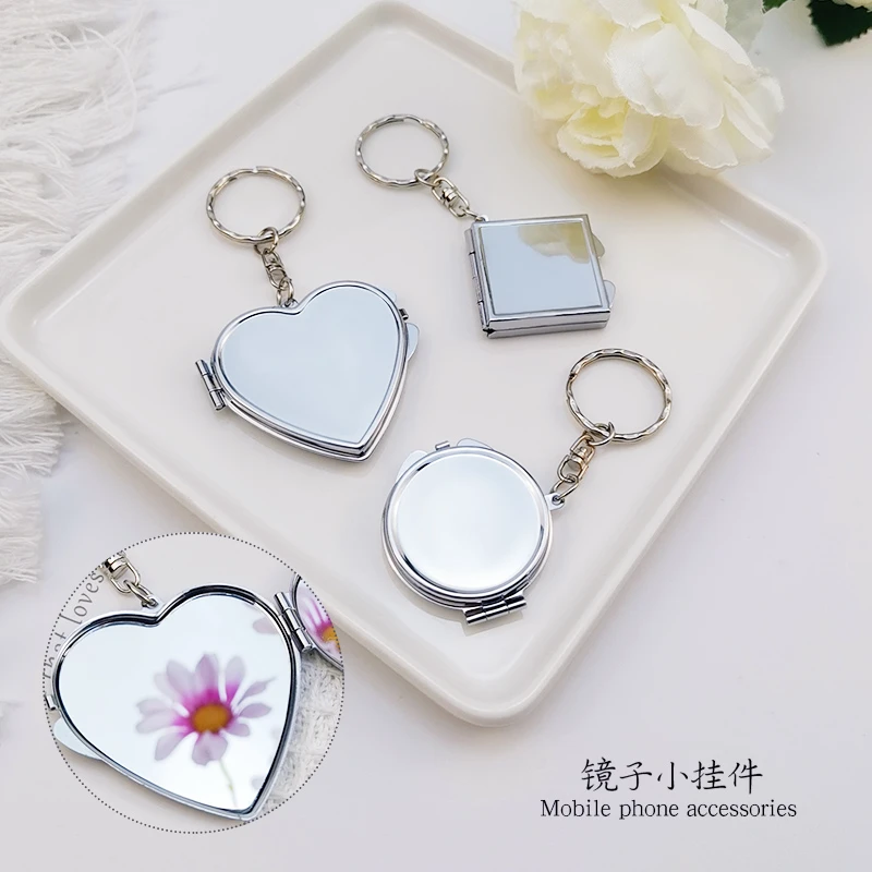 手机挂绳补妆镜子挂件钥匙扣挂坠精致吊绳挂链通用防丢潮流女款
