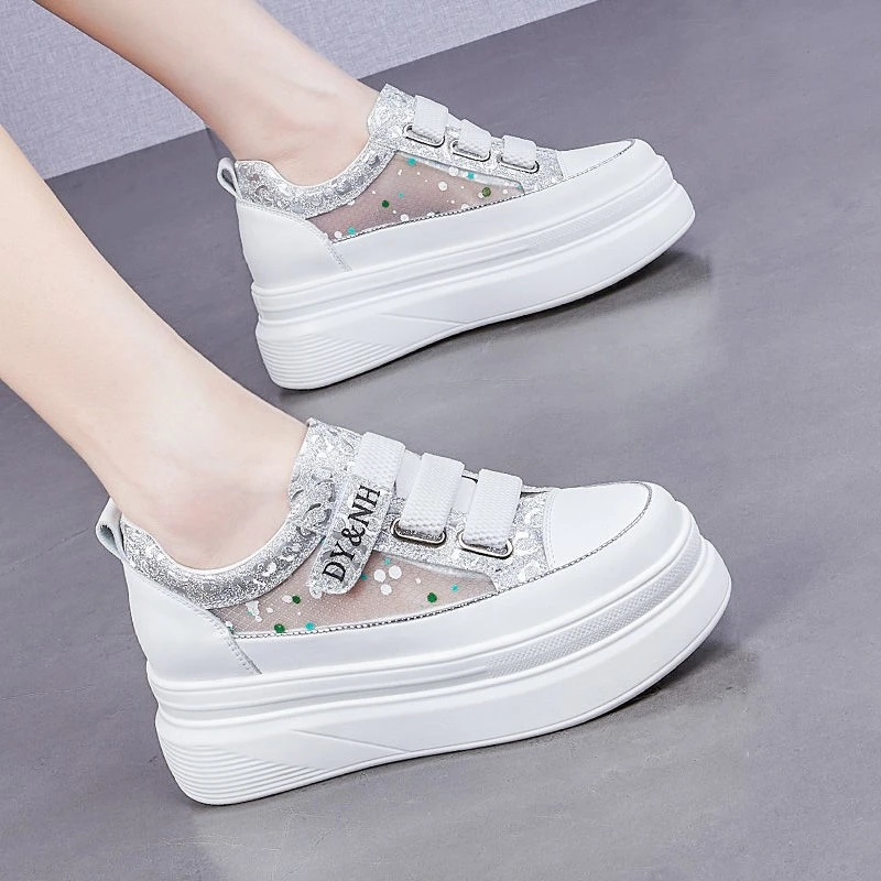 万达撤柜蕾丝小个子不累脚秋季上档次高端大气累脚女单鞋女增高鞋