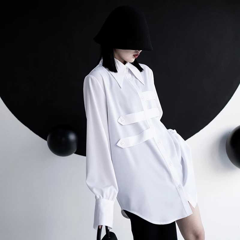 CHICSKY原创男友风衬衫女2025年新款衬衣设计感酷飒风女装高级感