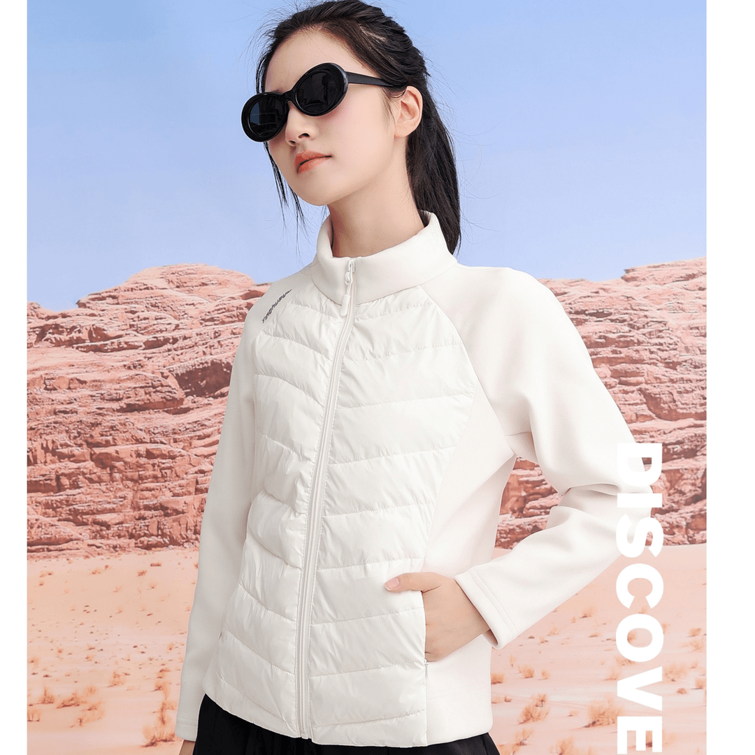 【自播】轻系小蛮腰拼接羽绒服外套秋冬新款休闲男女同款上衣WT231