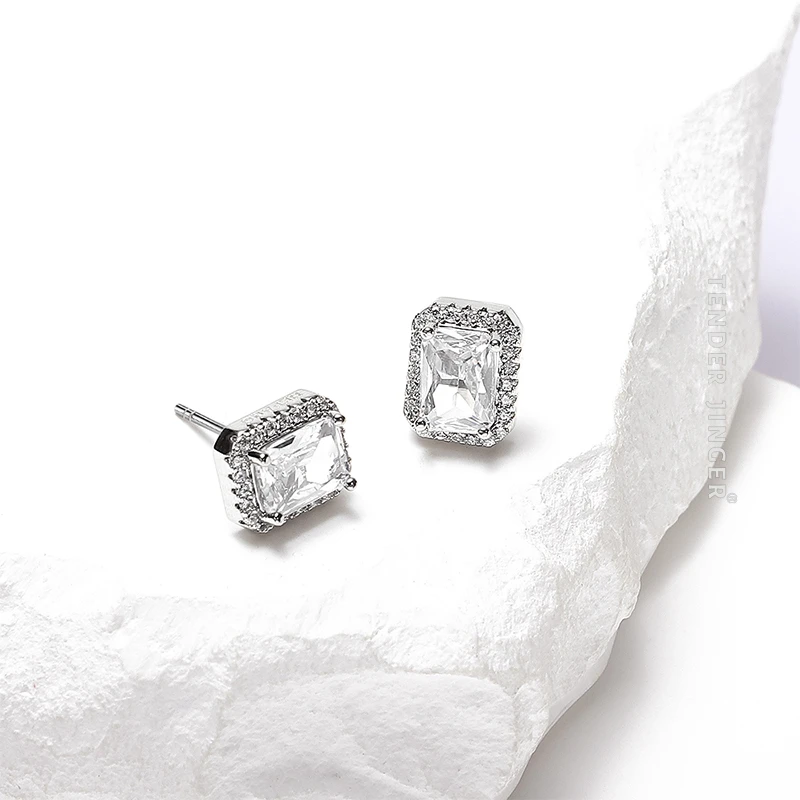 铜合金耳饰 s925银针时尚满天星小冰糖耳饰高级感精致百搭礼物