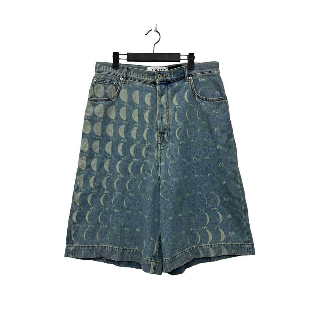 99新 LOEWE/罗意威 月相牛仔短裤 50码/98新/无配件