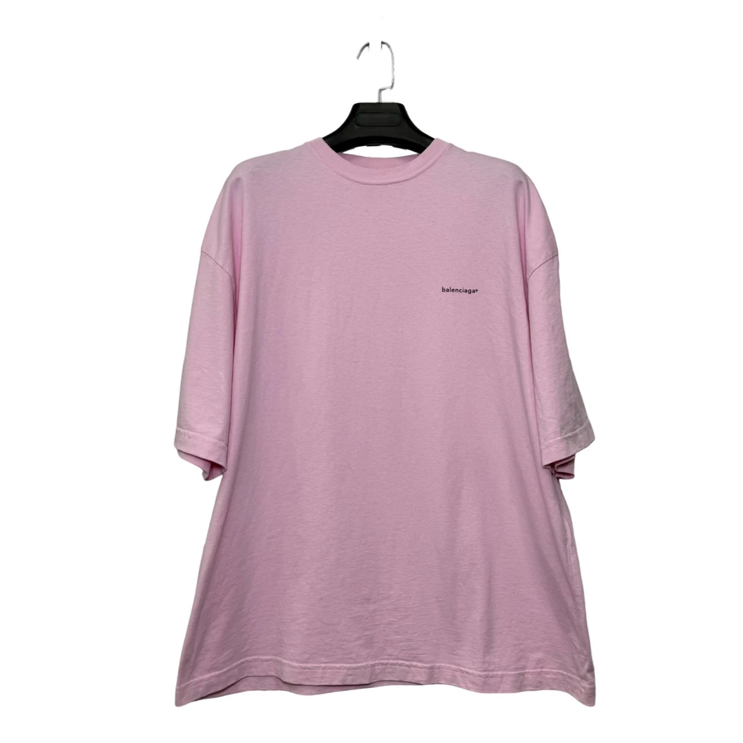 Balenciaga 巴黎世家 粉色logo短袖 XS码/95新/无配件