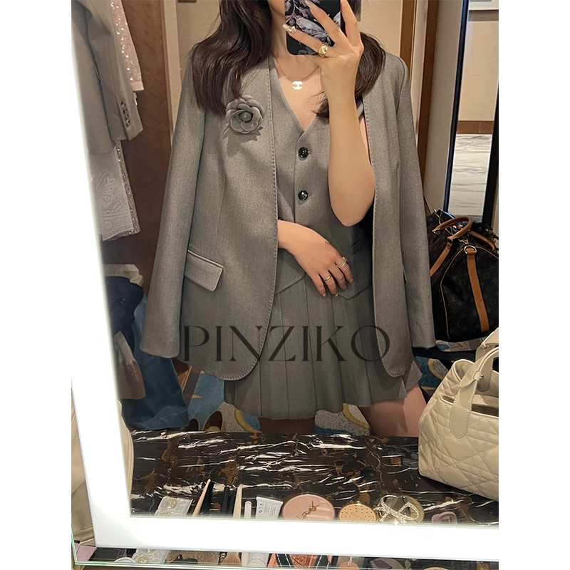 非金属布艺胸针 【PINZIKO】胸花~春季百搭时尚简约气质胸花TJE028