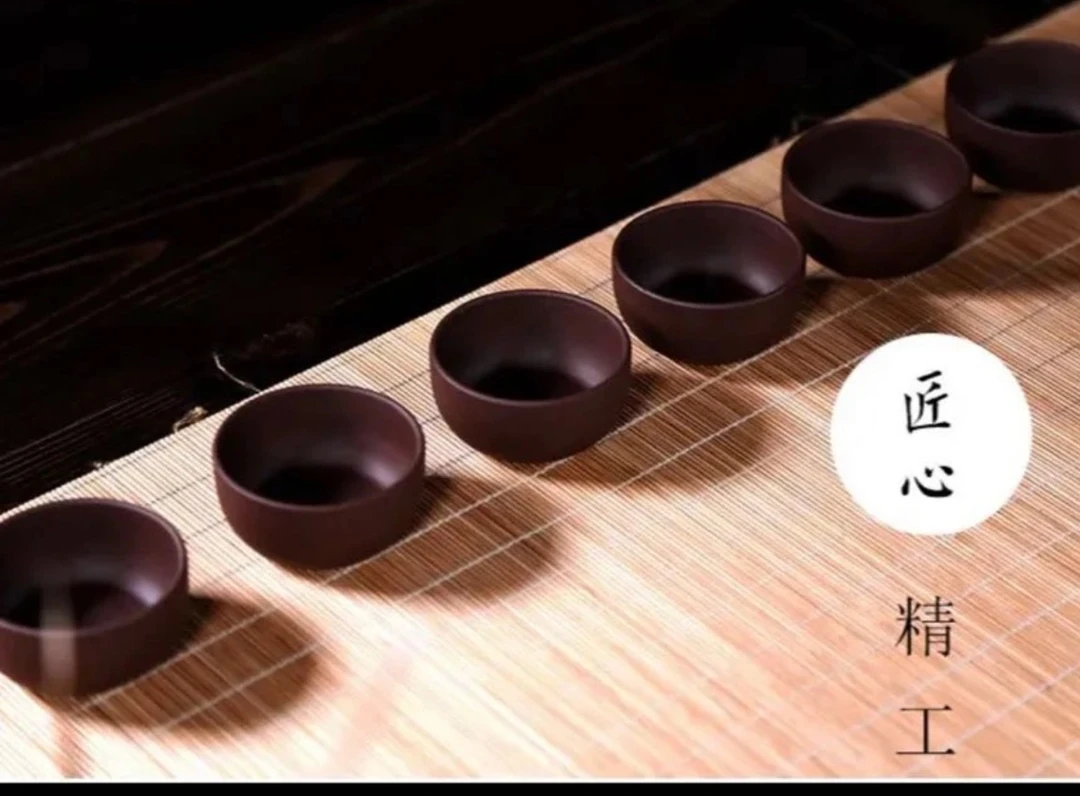 紫泥品茗小杯套组6个45cc