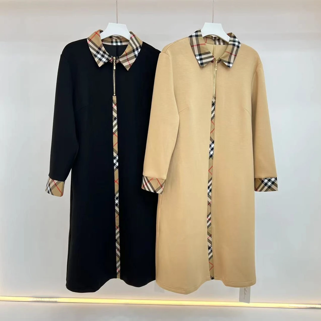 中老年妈妈连衣裙大码气质中长款打底裙遮肚A750