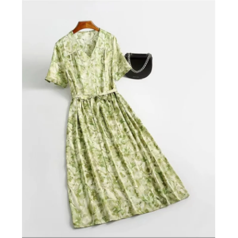 新款上新2025年高级感连衣裙女年轻款小个子妈妈夏装洋气A197.198