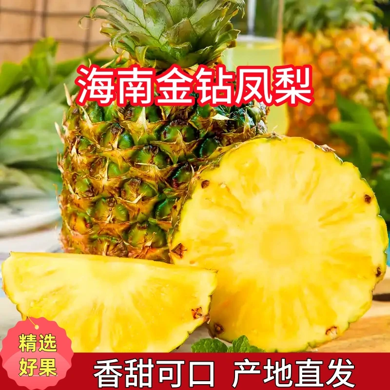 【金钻凤梨】正宗海南金钻凤梨新鲜当季清甜多汁产地直发