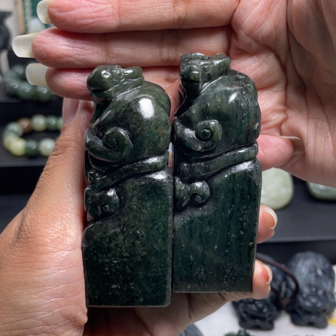 【闪购商品】和田玉摆件未镶嵌半**雨