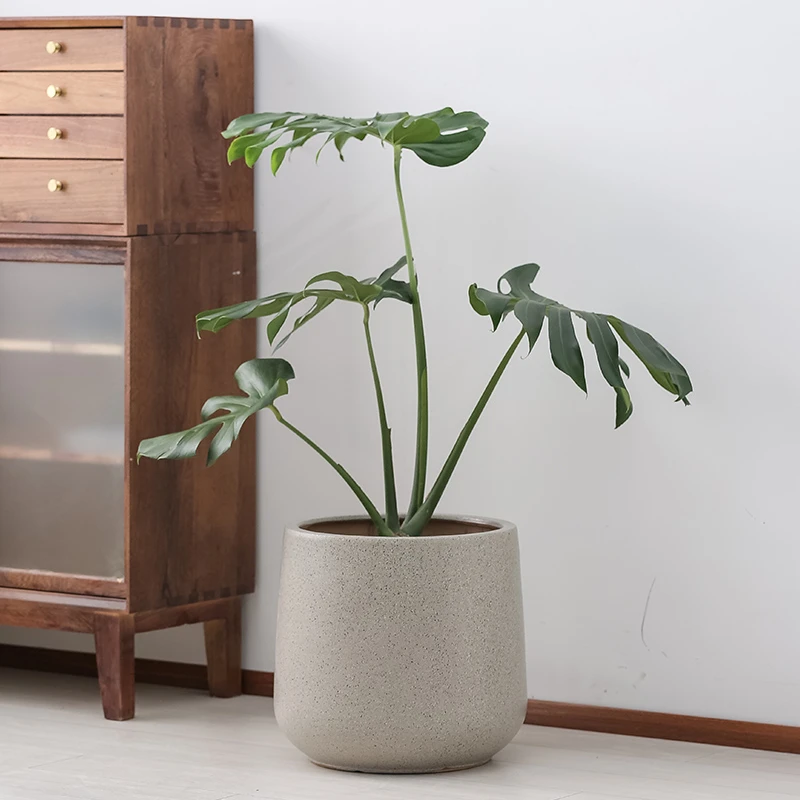 陶瓷花盆花瓶简约北欧客厅家用绿植大口径30以上盆栽金钱树龟背竹