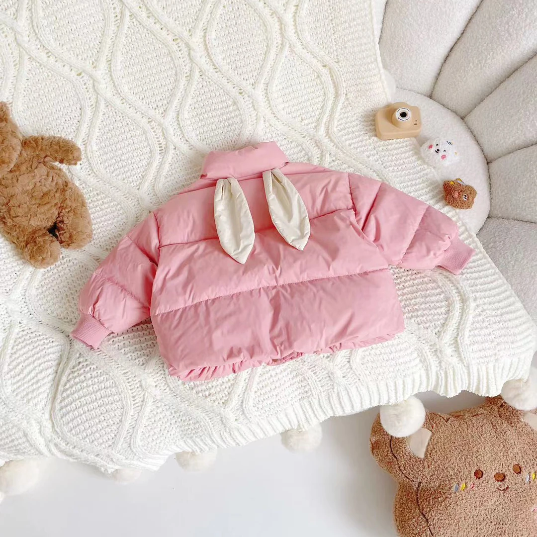 【现货】DW233539冬季新款儿童羽绒服新国标90白鸭绒女童加厚外套