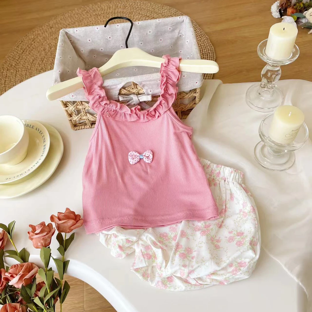 【现货】XT242101夏季女宝套装清凉儿童两件套夏款女童韩版