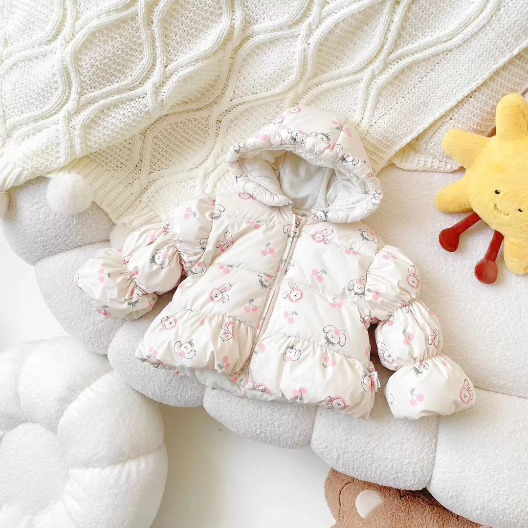 【现货】DW236158冬季新款儿童羽绒服新国标90白鸭绒宝宝外套