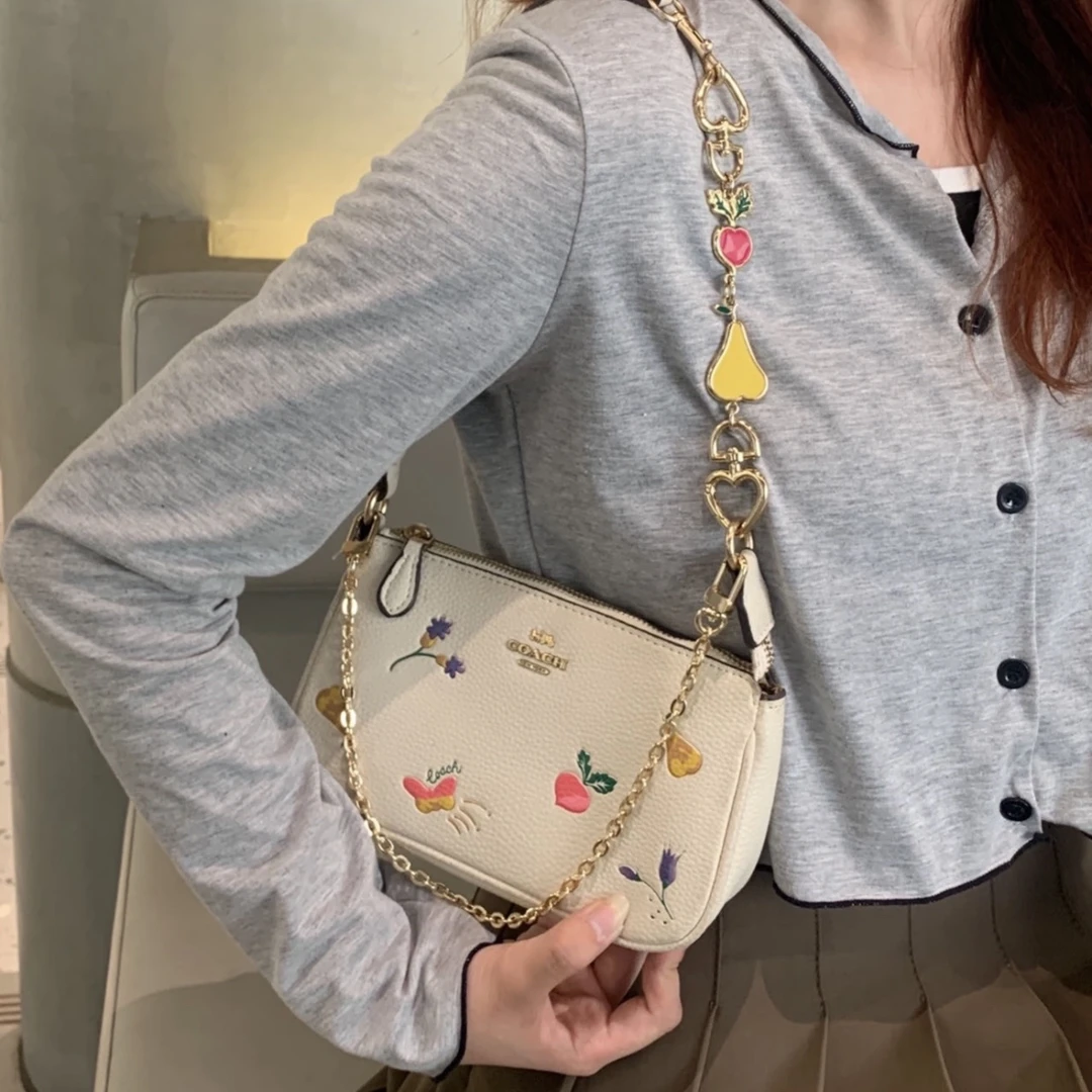 90新 COACH/蔻驰 大全中古/Nolita19果蔬麻将包