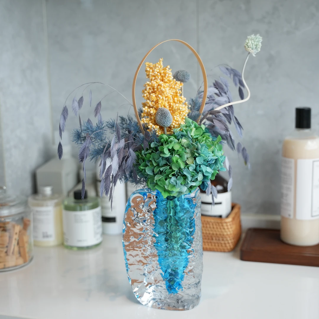 【深海】  小众高级家居插花干花永生花花束套装