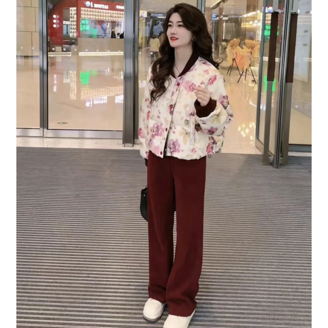 航航HHFS. 『酒红时尚』高品质设计感时尚气质百搭款休闲裤3668