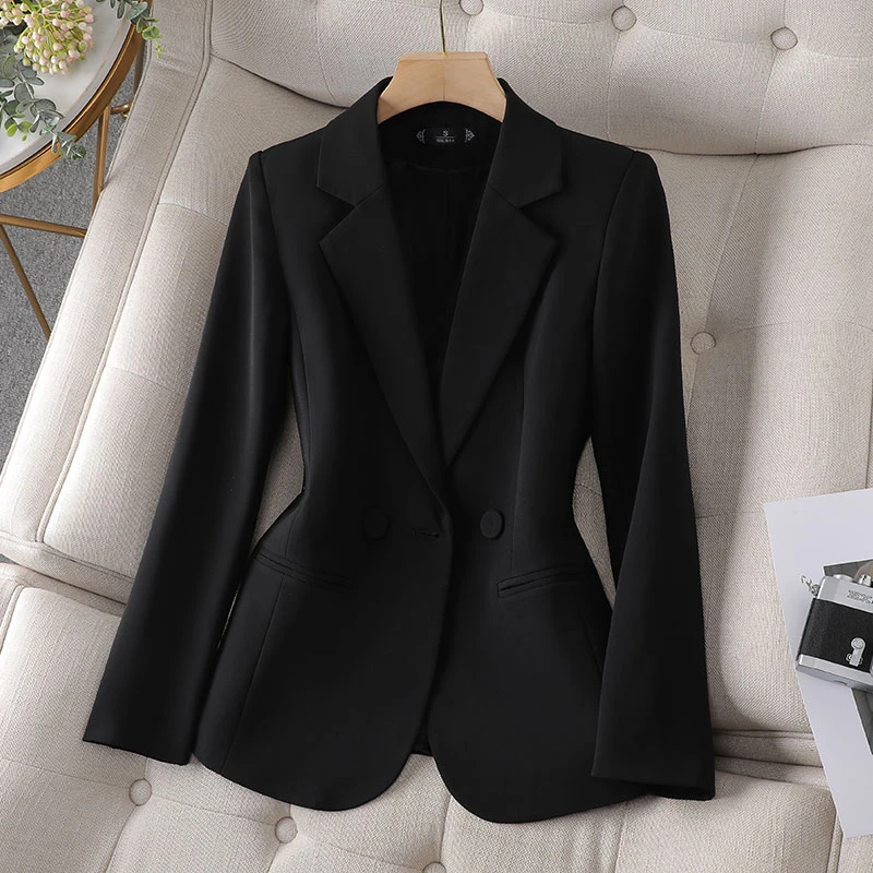 小西装外套女修身气质双排扣高端显瘦2025春秋新款小个子休闲西服