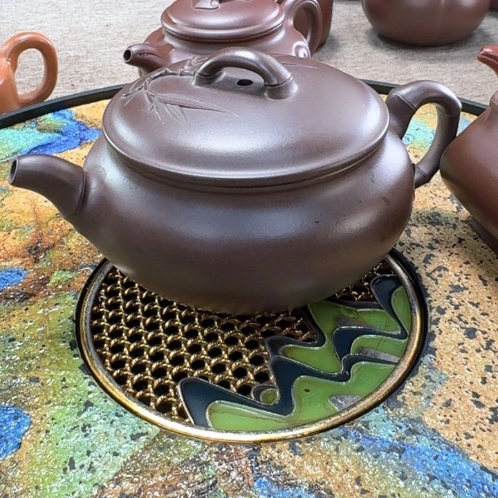 紫砂茶壶陈****9王涛竹子quan shou