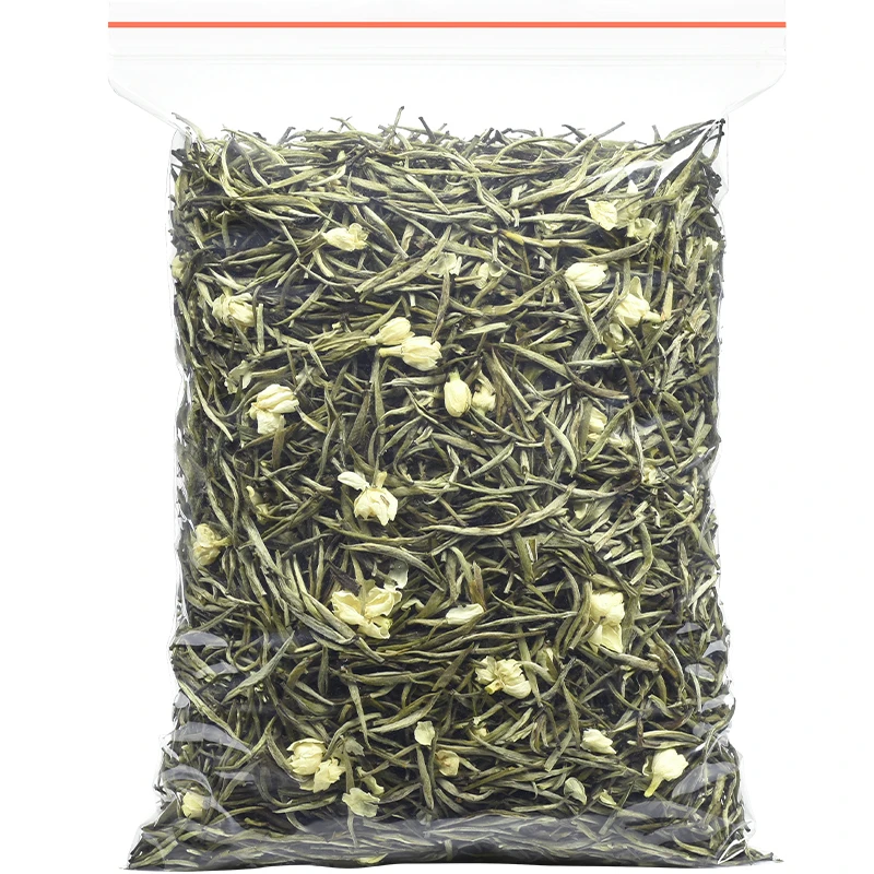 茉莉花茶特级新鲜茉莉银针茶叶浓香型八窨一提新茶针王袋装250克