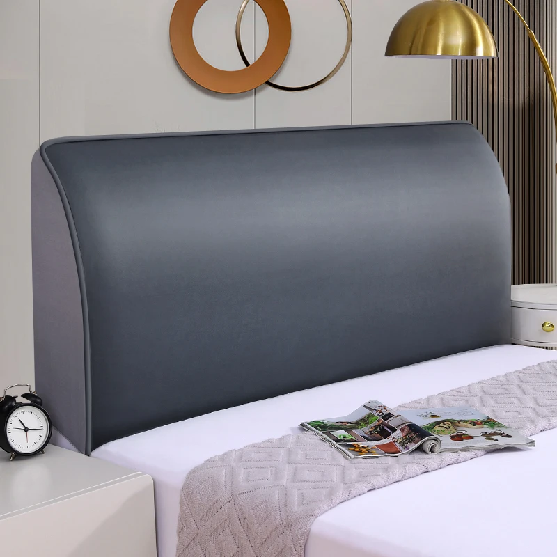 骋益科技布床头罩软包靠垫床头罩简约实木靠垫套弹力靠背罩可拆洗