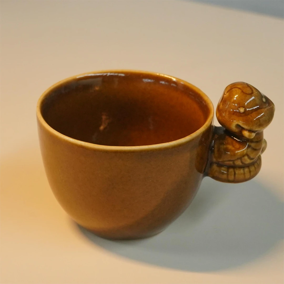 彩釉瓷陶瓷生肖杯