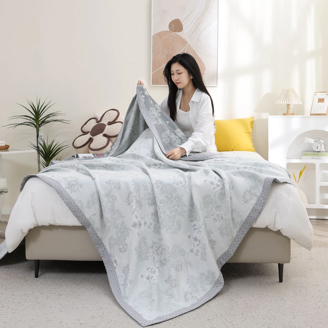 2.4*2.5高端轻奢四季毯【羽雪】
