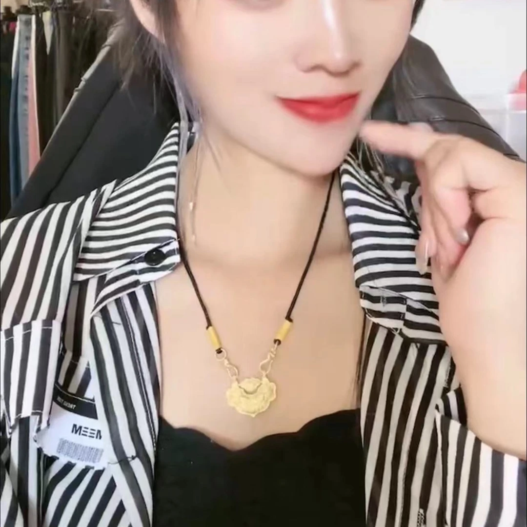 新款双鱼锦鲤锁链链衬衫